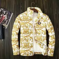versace jacket matelassee paris flower gold